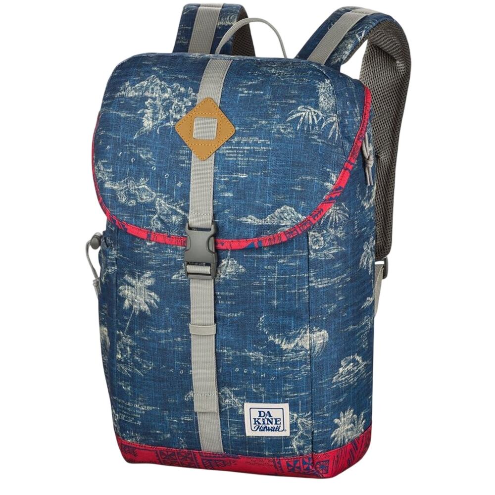 Dakine Range 24L Backpack Tradewinds Tropical Blue Red Travel School Book Bag